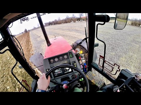 Cab View | Same Titan 160 Plowing